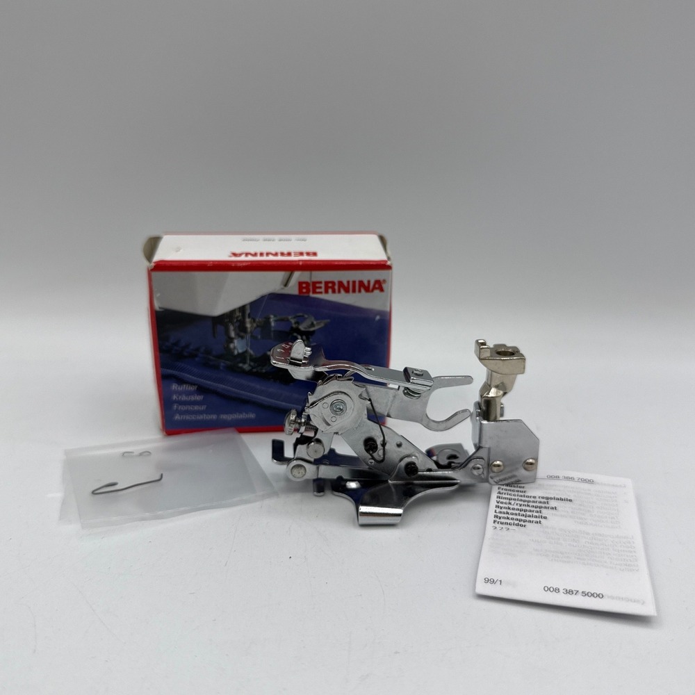 Bernina Ruffler Attachment 008 386 7000 Sewing Machine Presser Foot Silver